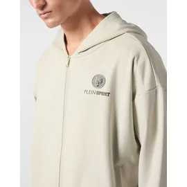 Plein Sport Scratch Kapuzensweatjacke Grau/Beige XXL