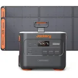 Jackery Solargenerator 3000 Pro mit 2 200W Solarpanel, Tragbare Powerstation 3024Wh, Schnellladung in 1,8 Std., 3x AC Ausgang, 2x USB-C