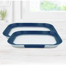Livington Flex & Fresh Frischhalteplatten 2er-Set - Aufschnittbox Kühlschrank