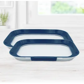Livington Flex & Fresh Frischhalteplatten 2er-Set - Aufschnittbox Kühlschrank