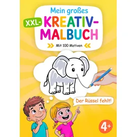 thier media verlag Mein großes XXL-Kreativmalbuch für Kinder ab 4 Jahren