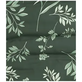 GRUND Herba Bettwäsche Dunkelgrün 135 x 200 cm + 80 x 80 cm