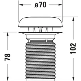 Duravit Ersatzteil Geruchsverschluss inkl. Key-Ring 1003840000