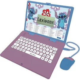 Lexibook Disney Stitch Zweisprachiger Französisch/Englisch Lerncomputer