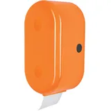 Spirella WC Rollenhalter + Ersatzrollenhalter Cube zum kleben oder Bohren Orange