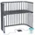 babybay Boxspring XXL Beistellbett schiefergrau lackiert