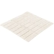 KLEINE WOLKE Badteppich Tiles Beige 60 x 60 cm