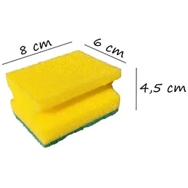 jean products Schwamm Topfreiniger mit Griffleiste 8er Pack