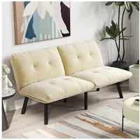 MODFU Sofa Schlafsofa 2-Sitzer, klappbares Futon-Loungesofa mit Schlaffunktion