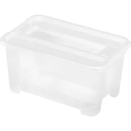 Buri Aufbewahrungsbox 28 x 18 x 14 cm 2-tlg. transparent