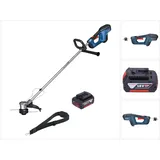 Bosch Professional, Rasentrimmer, GRT 18V-33 Professional Akku Rasentrimmer 18 V 330 mm Brushless + 1x Akku 4,0 Ah - ohne Ladeg (Trimmfaden)