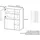 Vladon Highboard 79 x 105,5 x 35,5 cm Weiß matt / Eiche sägerau