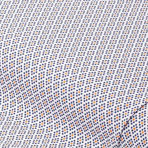 Reiner Baumwoll-Jersey „Minidesign“, weiß-color