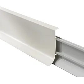 Sockelleiste Kunststoff klemmbar Weiß 60 mm x 18,5 mm x 2500 mm