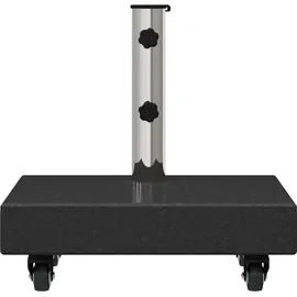 vidaXL Schirmständer Granit 45 x 25 x 45 cm Schwarz