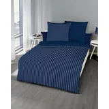 KAEPPEL Eternity Wendebettwäsche Blau 200 x 200 cm + 2 x 80 x 80 cm