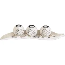 Relaxdays Teelichthalter Set Sand Beige