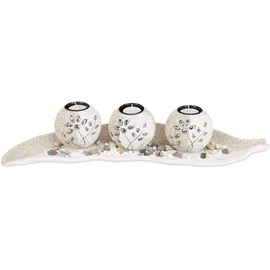 Relaxdays Teelichthalter Set Sand Beige