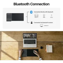 Huion Grafiktablett Huion Inspiroy Keydial KD200 Bluetooth, 8192 Druckstufen