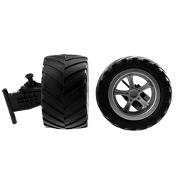 2 Reifen mit Lenkachse für Fusion Rider (182015)