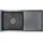 vidaXL Kolumbus links Einbauspüle schwarz 870 x 440 mm Handbetätigung