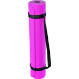 Deuser Yogamatte für Sport oder Gym/Rutschfest, Anti Rutsch/Dick & Faltbar/Unisex, für Erwachsene/Für Yoga, Matte TPE pink/grau PINK, ONE SIZE