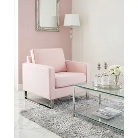 Beliani Sessel Vind Textil 76 x 82 x 82 cm Rosa