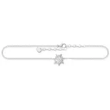 Thomas Sabo Fußkette Sonne, mit Zirkonia (synth) silberfarben