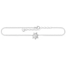 Thomas Sabo Fußkette Sonne, mit Zirkonia (synth) silberfarben