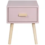 Mobili Rebecca Nachttisch Pink, Holzwerkstoff, Rechteckig, 35x44x35 cm, Kinder- - Jugendzimmer, Kindermöbel, Kinderregale