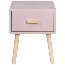 Mobili Rebecca Nachttisch Pink, Holzwerkstoff, Rechteckig, 35x44x35 cm, Kinder- - Jugendzimmer, Kindermöbel, Kinderregale