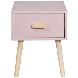 Mobili Rebecca Nachttisch Pink, Holzwerkstoff, Rechteckig, 35x44x35 cm, Kinder- - Jugendzimmer, Kindermöbel, Kinderregale