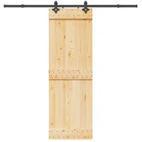 vidaXL Narvik rechts 70 x 210 cm Natürlich/Schwarz