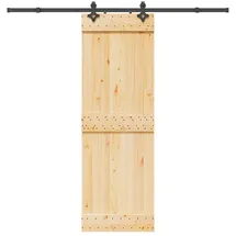 vidaXL Narvik rechts 70 x 210 cm Natürlich/Schwarz