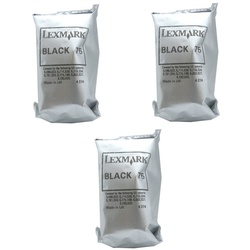 3x Original Lexmark Tinten Patrone 75 für Z51 Z52 Z42 Z53 Z43 X73 X70 Z45 X12...