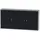 KÜPPER Hängeschrank 3-Türig mit 4 Fachböden 60 x 120 x 20 cm Schwarz-Hellgrau