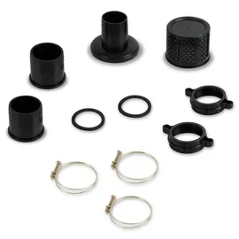 Eberth 6,5PS Wasserpumpe 60.000l/h 30m Förderhöhe, 3 Anschluss, Schmutzwasserpumpe 4-Takt-Benzinmotor, 7m Ansaughöhe,