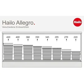 HAILO Allegro 2x 28 l Dunkelgrau