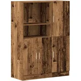 vidaXL Küchenschrank-Set 2-tlg. Altholz-Optik braun