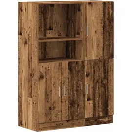 vidaXL Küchenschrank-Set 2-tlg. Altholz-Optik braun