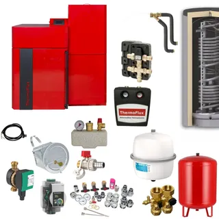 ThermoFlux Pelletkessel | PellFlux Lambda 18 | 18 kW | Komplettset