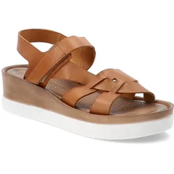 Braune Sandalen Armodo Keilschuhe, 38