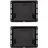 ICQN Backblech Set 460 x 370 x 30 mm, Kompatibel mit Beko, Bosch, Grundig & Samsung, Emaillierte Backbleche für Backofen & Herd