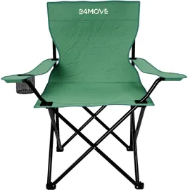 24move Campingstuhl 2er Set Grün