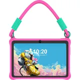 PRITOM Kinder-Tablet 7 Zoll Android 13 4 GB (2+2 erweiterbar) RAM 32 GB RAM WiFi Bluetooth Lernsoftware installiert mit stoßfester Lanyard-Hülle,... - Rosa