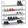 Relaxdays Schuhregal 90,5 x 87 x 29,5 cm grau / grau