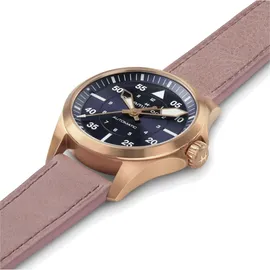 Hamilton Khaki Aviation Pilot Auto Leder 36 mm H76245840