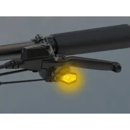 Busch & Müller Turntec Blinker-Set für E-Bike, 4 LED-Blinker, spritzwassergeschützt, Schwarz