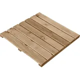 Holzfliese 50 x 50 cm braun Bodenfliesen Holzfliese Terrassenfliese