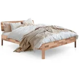 byoak Massivholzbett, Kernbuche, Holz, Echtholz,Buche, 160x200 cm, Schlafzimmer, Betten
